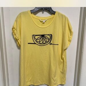 Yellow Graphic Tee